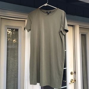 Army Green T-shirt Dress